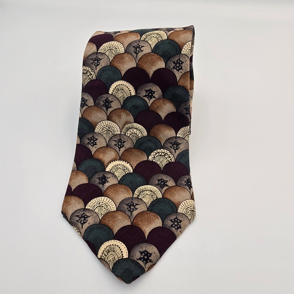 Donberry & Keats Men's Silk Necktie Geometric Pattern Unique Design